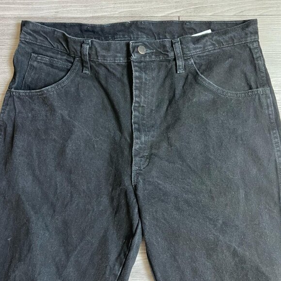 Y2K Rustler Black Denim High Rise Straight Leg Jeans Men's Size 36X32 - Picture 3 of 5